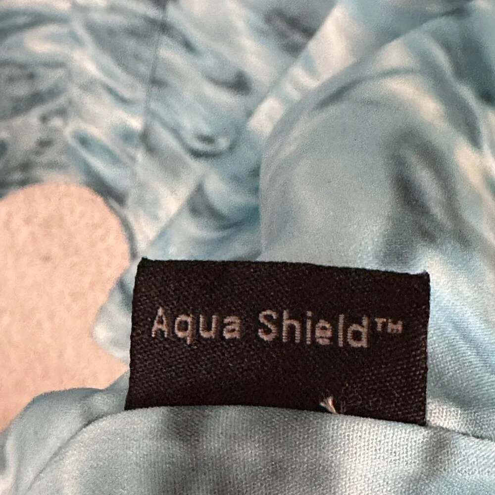 Aqua Design Aqua Shield UPF 50+ Fishing Shirt 2XL Blue Water Camo Vented Pockets